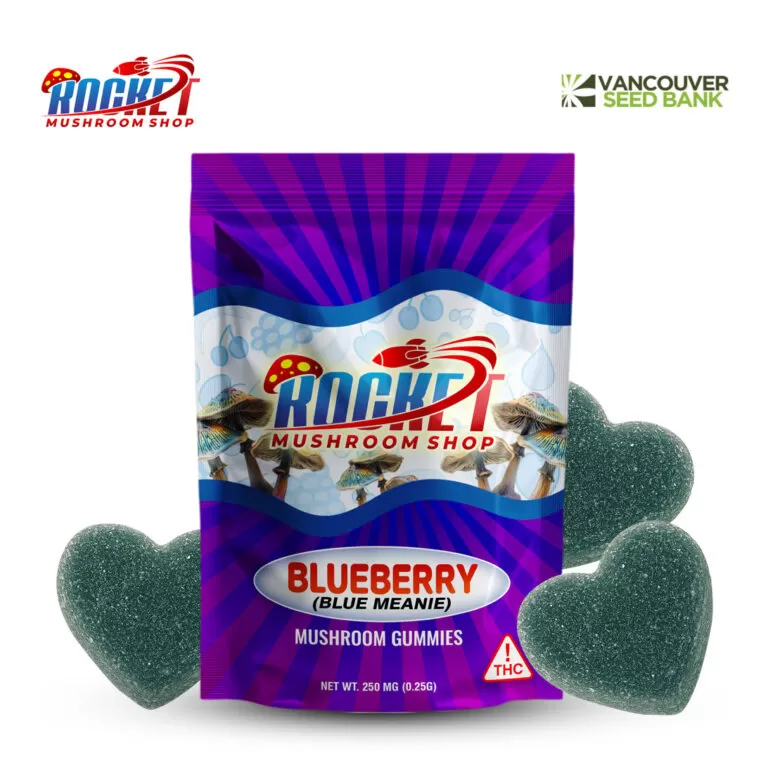 Magic Mushroom Blue Meanie Blueberry Gummies