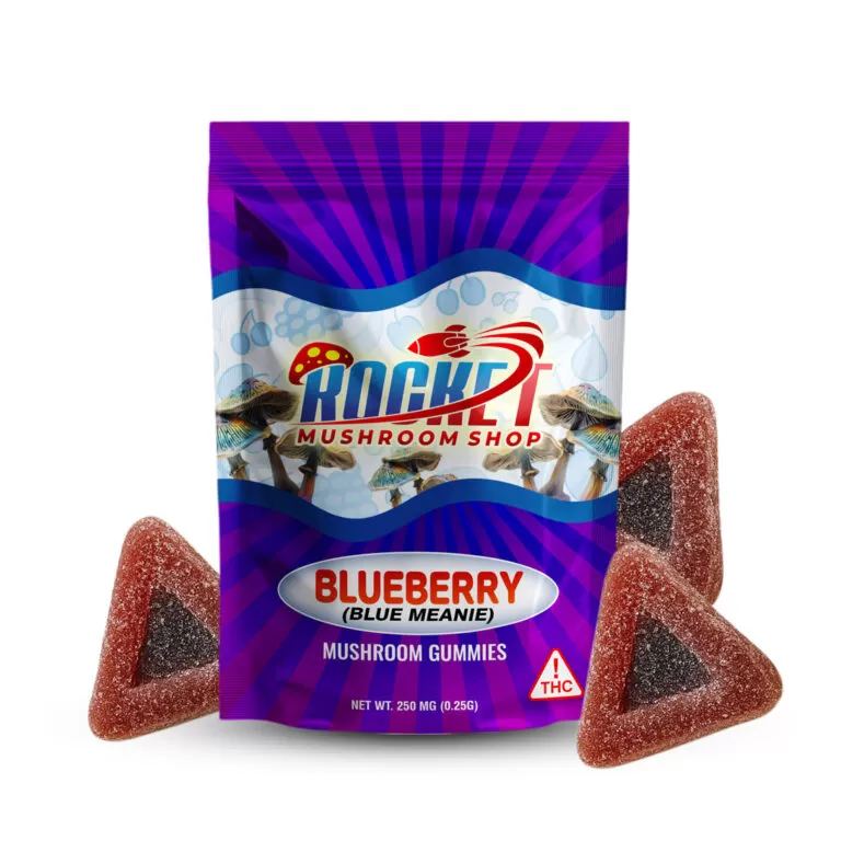 Magic Mushroom Blue Meanie Blueberry Gummies
