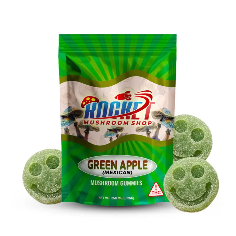 Magic Mushroom Mexican Green Apple Gummies