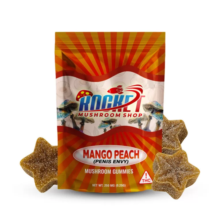 Magic Mushroom Penis Envy Mango Peach Gummies